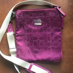 Coach signature crossbody bag